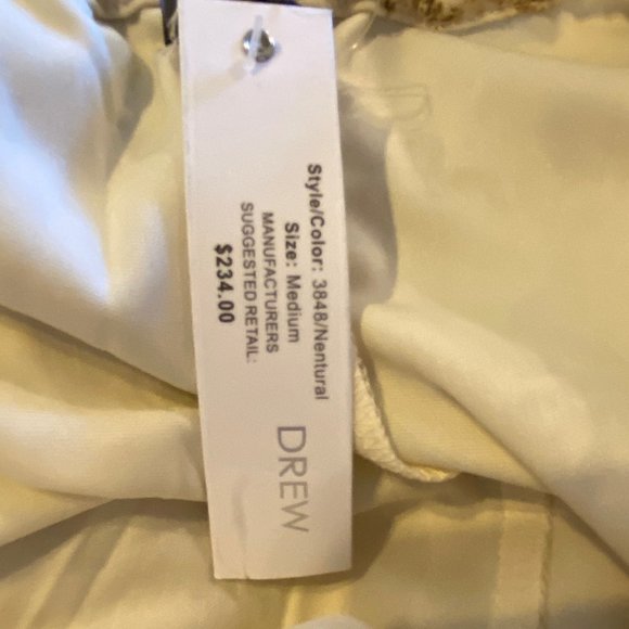 Drew (Anthropologie) Women's Sheer Lined Cream Floral Skirt - M - Picture 10 of 12